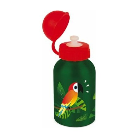 Gourde enfant en métal - Flamant Rose, Renard, Perroquet - Janod