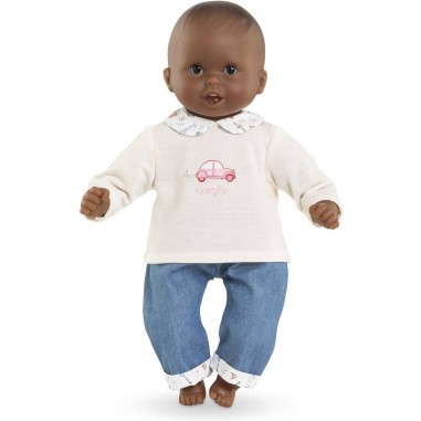 Vêtement pour poupon 30 cm : t-shirt et jean- week-end à paris - Corolle