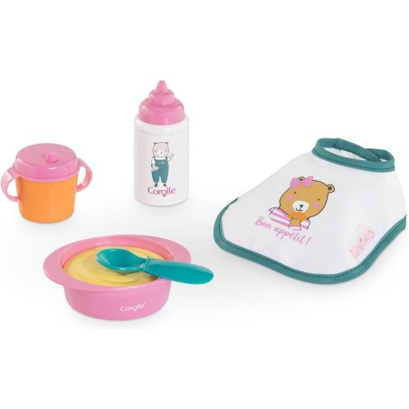 Coffret accessoirs pour premier poupon 30 cm : repas rose - Corolle
