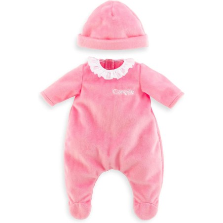 Vêtements pour grands poupons 36 cm mon classique : pyjama rose et bonnet - Corolle
