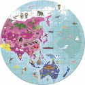 Puzzle Valise Carte du Monde - Double Face - Janod