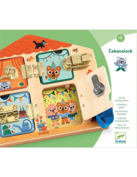 Jeux éducatifs bois - Cabanalock - Djeco