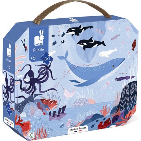 Puzzle Valisette Océan Arctique - 100 pieces - Janod