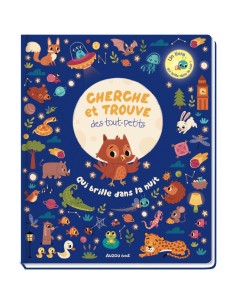 Livre Cherche et trouve des tout-petits qui brille dans la nuit - Auzou