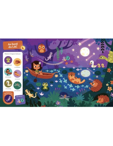 Livre Cherche et trouve des tout-petits qui brille dans la nuit - Auzou