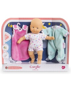 Coffret mini calin poupon 20 cm et accessoires : bonne nuit papillons - Corolle