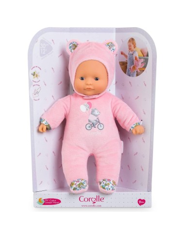 Mon premier doudou : poupon pti' cœur ours rose - Corolle