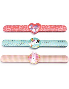 Bracelets enrouleur - fille - Display de 15 - 3 designs - Djeco