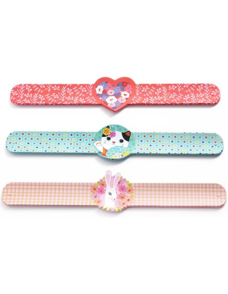 Bracelets enrouleur - fille - Display de 15 - 3 designs - Djeco