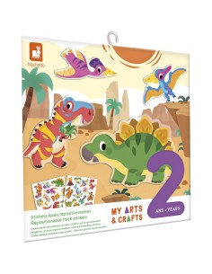 Stickers épais repositionnables Dinos - Janod