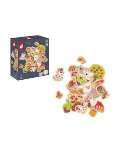 Magnets Ferme - 24 aimants bois pour tableau enfant 2 ans - Janod 2