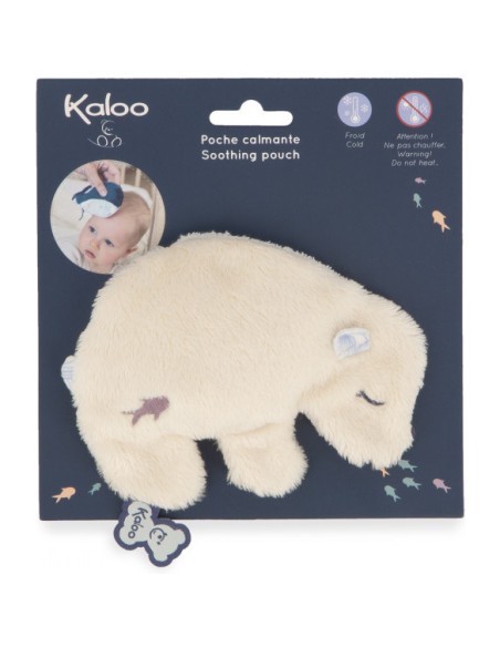 Peluche ours blanc avec poche de froid apaisante pour bébé - Kaloo