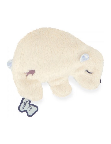 Peluche ours blanc avec poche de froid apaisante pour bébé - Kaloo