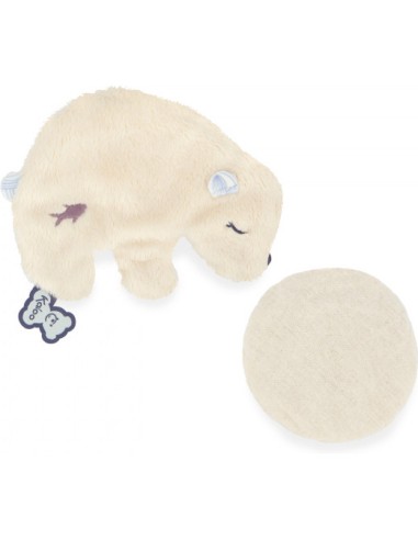 Peluche ours blanc avec poche de froid apaisante pour bébé - Kaloo