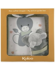 Livre d'éveil en tissu pour bébé - Imagier et petit doudou âne, - Kaloo