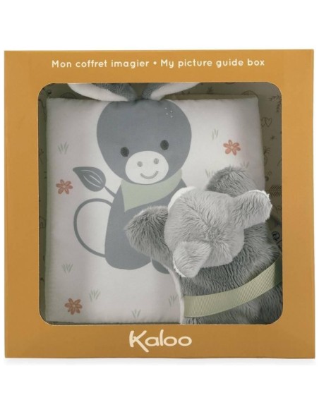 Livre d'éveil en tissu pour bébé - Imagier et petit doudou âne, - Kaloo