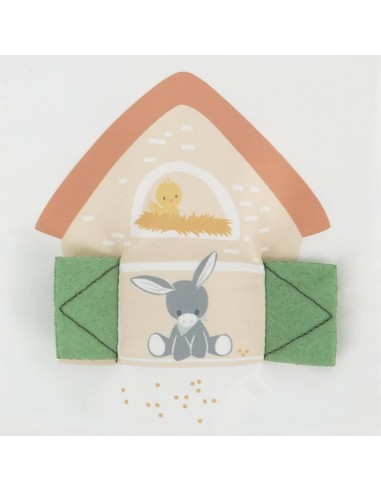 Livre d'éveil en tissu pour bébé - Imagier et petit doudou âne, - Kaloo