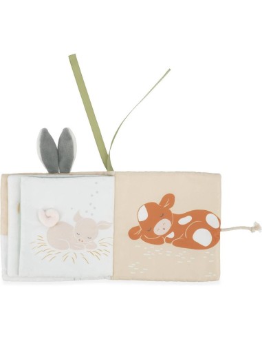 Livre d'éveil en tissu pour bébé - Imagier et petit doudou âne, - Kaloo
