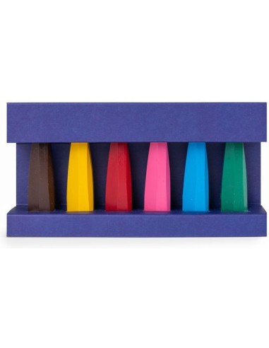 6 craies de cire Aujourd'hui c'est mercredi - Moulin Roty