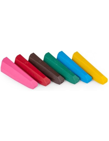 6 craies de cire Aujourd'hui c'est mercredi - Moulin Roty