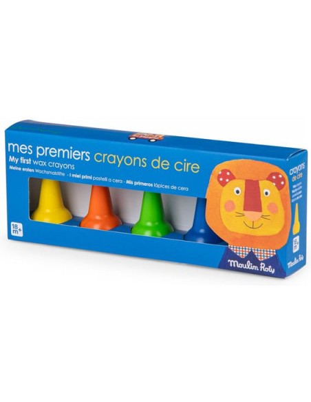 5 crayons de cire Les Popipop - Moulin Roty