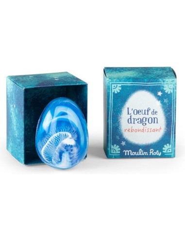 Oeuf de dragon bleu rebondissant - Moulin Roty