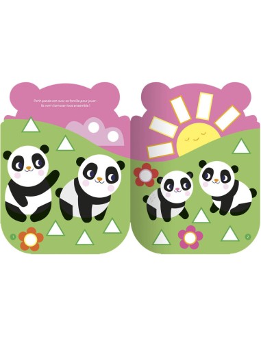 Gommettes formes - Coucou petit panda - Auzou