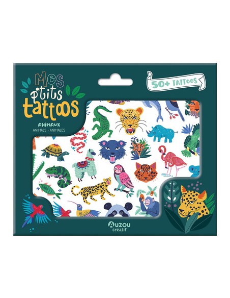 Mes p'tits tattoos Animaux - Un jeu - Auzou