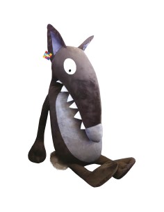Peluche loup de luxe 1,30 m - Auzou