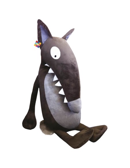 Peluche loup de luxe 1,30 m - Auzou