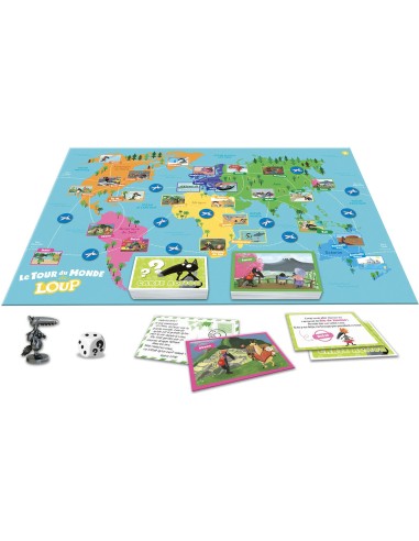 Le Tour du Monde de Loup - Jeux enfants - Auzou