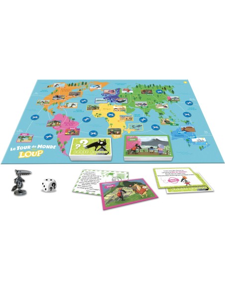 Le Tour du Monde de Loup - Jeux enfants - Auzou