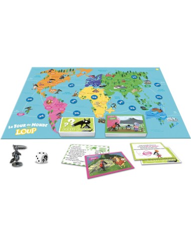 Le Tour du Monde de Loup - Jeux enfants - Auzou