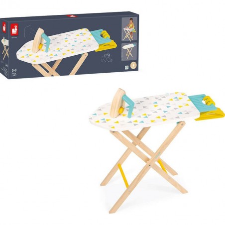 Table à repasser en bois, Fer à repasser, cintres - Janod