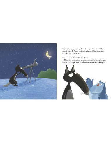 Le loup qui avait la tête dans les etoiles - Auzou