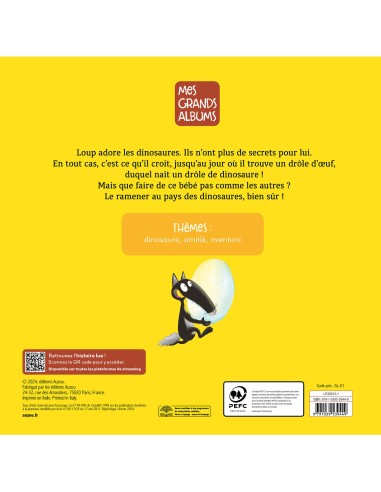 Le loup qui adorait les dinosaures - Auzou