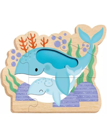 Mes puzzles évolutifs à toucher - Puzzle tactile en bois - Auzou
