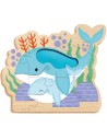 Mes puzzles évolutifs à toucher - Puzzle tactile en bois - Auzou