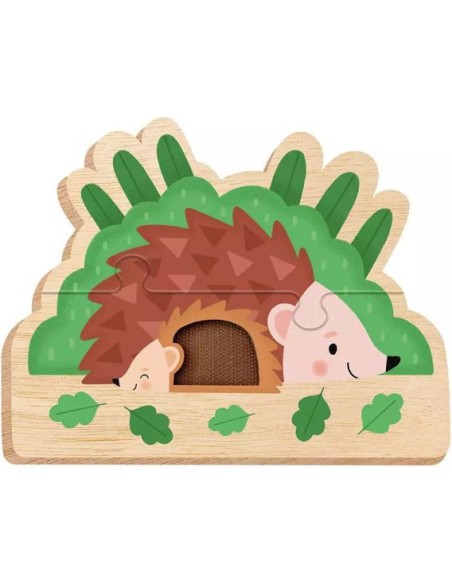 Mes puzzles évolutifs à toucher - Puzzle tactile en bois - Auzou