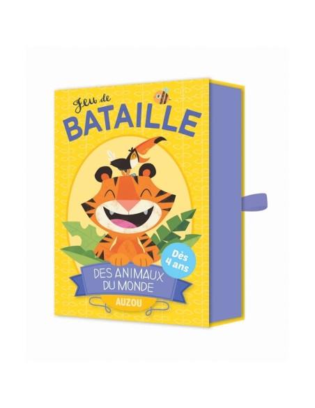 Jeu de bataille des Animaux du Monde - Auzou