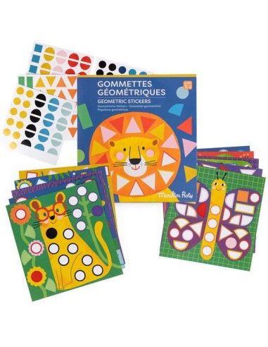 Gommettes Géométriques - Activité enfant - Moulin Roty