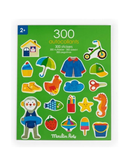 Cahier de 300 stickers Les Popipop - Loisirs créatifs - Moulin Roty