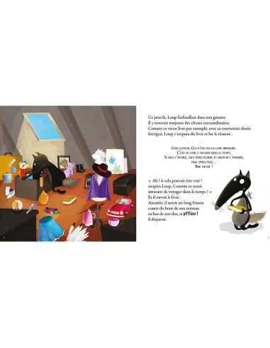 Le loup qui voyageait dans le temps - Auzou