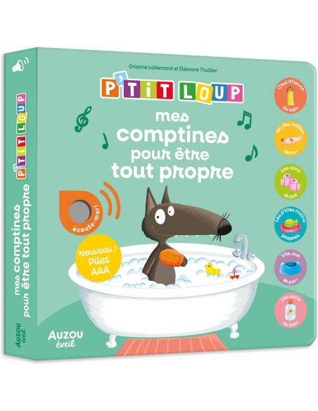 P'tit Loup, Mes comptines pour être tout propre - Auzou