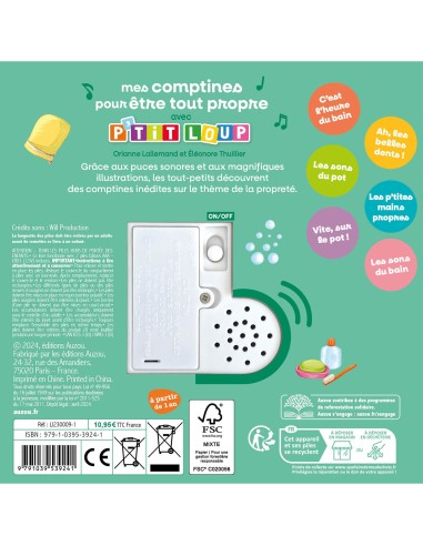 P'tit Loup, Mes comptines pour être tout propre - Auzou