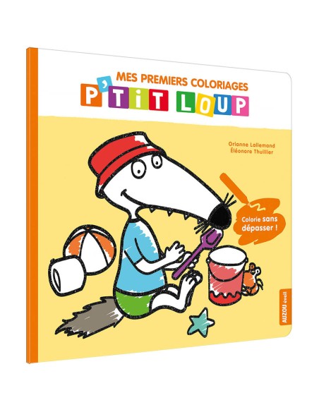 Mes premiers coloriages - P'tit loup - Les vacances - Auzou