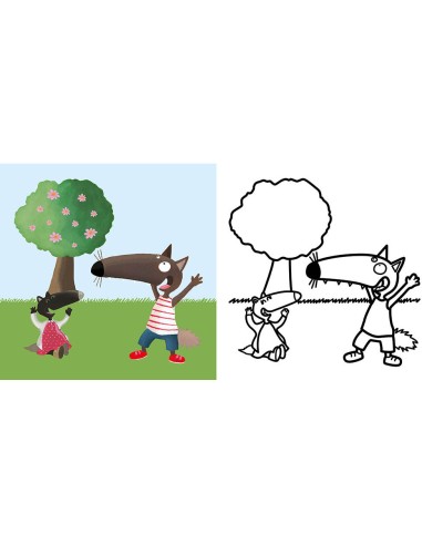 Mes premiers coloriages - P'tit loup - Les vacances - Auzou