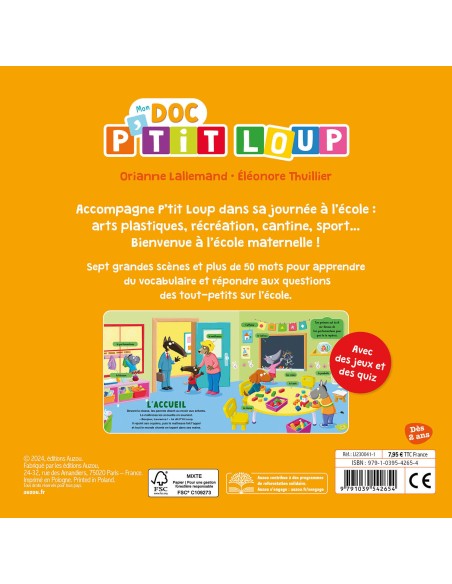 Mon doc' p'tit Loup - L'école - Auzou