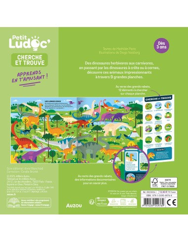 P'tit ludoc - Cherche et trouve : les dinosaures - Auzou