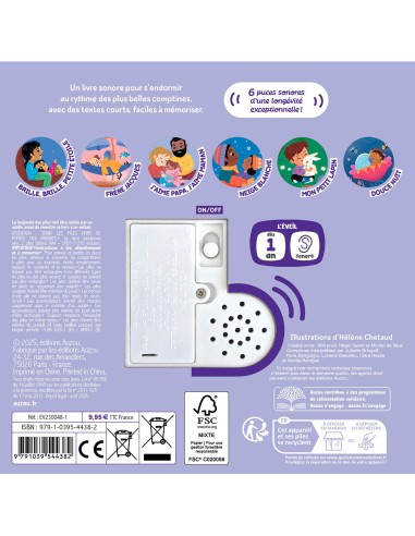 Mes premiers sonores - Mes comptines pour faire dodo - Auzou